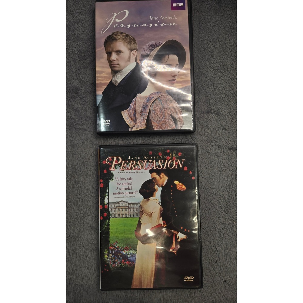 Jane Austen's Persuasion DVD Lot BBC 2007 Sally Hawkins & 1995 Amanda Root Film